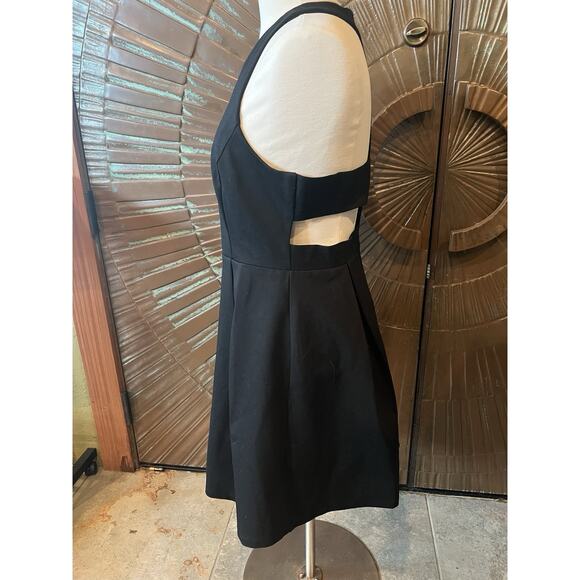 Lulus Dress Women XL Black Sleeveless Open Back Fit & Flare Party Cocktail Dress - Picture 6 of 11